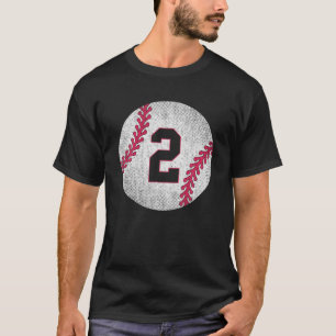 Baseball Player 2Nd Birthday Baseball Jersey 2 Yea T-Shirt