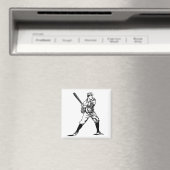 Baseball Player 3 Magnet (In Situ (Geschirrspüler))