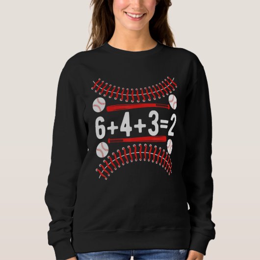 Baseball Player 6+4+32 Double Play 643 Baseball Sp Sweatshirt (Vorderseite)
