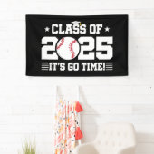 Baseball Player Abschluss Class of 2025 Senior Banner (Insitu)