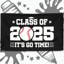 Baseball Player Abschluss Class of 2025 Senior Banner
