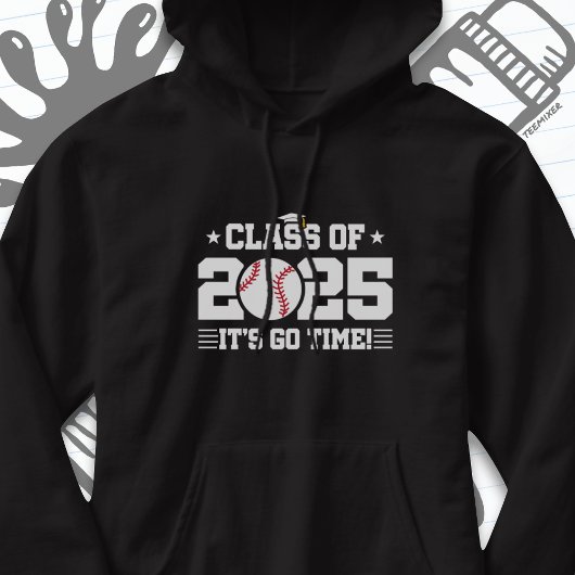 Baseball Player Abschluss Class of 2025 Senior Hoodie