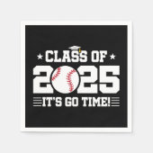 Baseball Player Abschluss Class of 2025 Senior Serviette (Vorderseite)