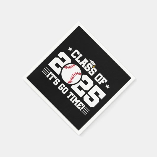 Baseball Player Abschluss Class of 2025 Senior Serviette (Ecke)