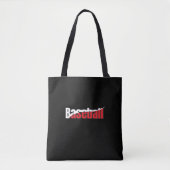 Baseball Player - Abstrakte Kunst in Rot - Schön W Tasche (Vorderseite)