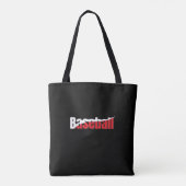 Baseball Player - Abstrakte Kunst in Rot - Schön W Tasche (Rückseite)