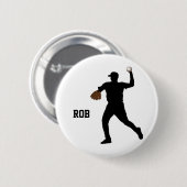 Baseball-Player-Abzeichen Button (Vorne & Hinten)
