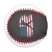 Baseball Player American Flag USA Camouflage Patri (Vorderseite Links)