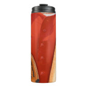 Baseball-Player-Ausrüstung für nahes Foto Thermosbecher (Vorderseite)