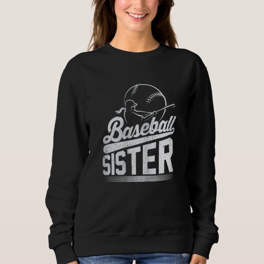 Baseball Player Baseball Sister Sweatshirt (Vorderseite)
