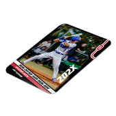 Baseball Player Benutzerdefiniert rot Magnet (Linke Seite)