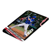 Baseball Player Benutzerdefiniert rot Magnet (Linke Seite)