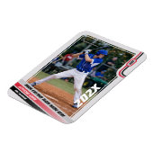 Baseball Player Benutzerdefiniert rot Magnet (Linke Seite)