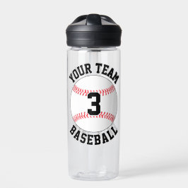 Baseball Player Benutzerdefinierter Teamname und J Trinkflasche
