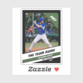 Baseball Player Benutzerdefiniertes Geschenk Schwa Aufkleber (Blatt)