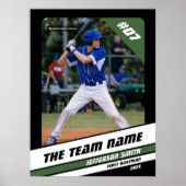 Baseball Player Benutzerdefiniertes Geschenk Schwa Poster (Vorne)