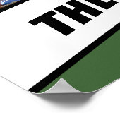 Baseball Player Benutzerdefiniertes Geschenk Schwa Poster (Ecke)