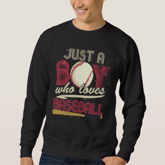 Baseball Player Boys Sport Baseball  Catcher Baseb Sweatshirt (Vorderseite)