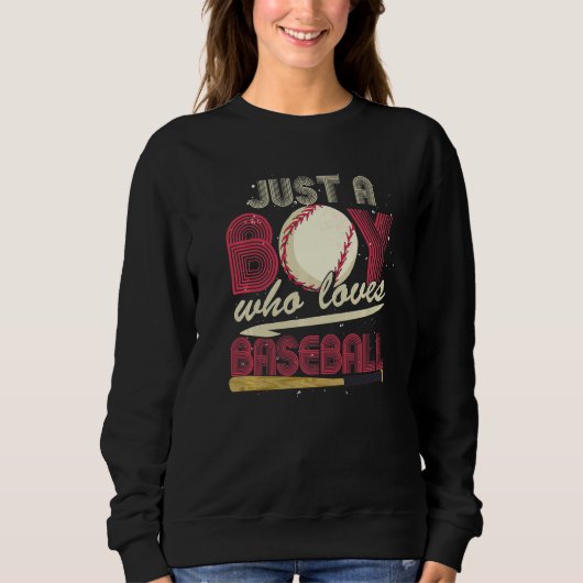 Baseball Player Boys Sport Baseball Catcher Baseba Sweatshirt (Vorderseite)