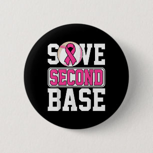 Baseball Player Breast Cancer Awaren der zweiten B Button