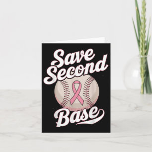 Baseball Player Breast Cancer Awaren der zweiten B Karte