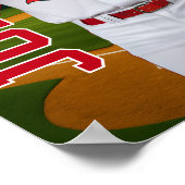 Baseball Player Card Custom Photo Sports Senior Poster (Ecke)