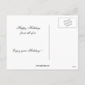 baseball player Christmas Cards Feiertagspostkarte (Rückseite)