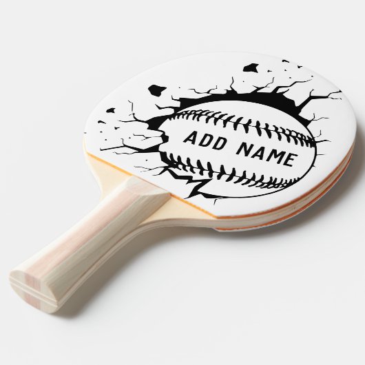 Baseball Player Coach - kühne moderne Zeichn Tischtennis Schläger (Vorderseite)