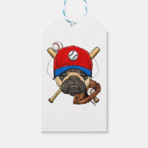 Baseball Player Coach Mops Dog Lover Mops Mama Geschenkanhänger