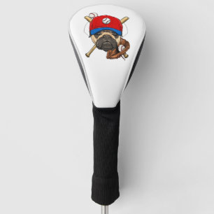 Baseball Player Coach Mops Dog Lover Mops Mama Golf Headcover