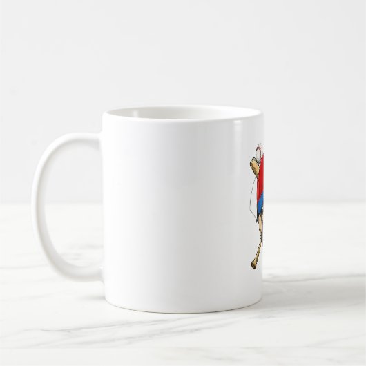 Baseball Player Coach Mops Dog Lover Mops Mama Kaffeetasse (Links)