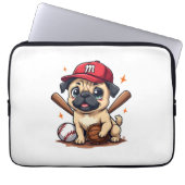 Baseball Player Coach Mops Dog Lover Mops Mama Laptopschutzhülle (Vorderseite)