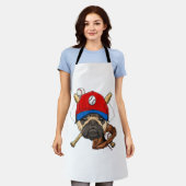 Baseball Player Coach Mops Dog Lover Mops Mama Schürze (Getragen)
