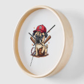 Baseball Player Coach Pug Dog Lover Pug Mom Uhr (Winkel)