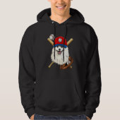 Baseball Player Coaches American Eskimo Pitcher Ca Hoodie (Vorderseite)