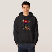 Baseball Player Coaches Dachshund Weiner Dog Pitch Hoodie (Vorne ganz)