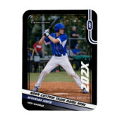 Baseball Player Custom Blue Magnet (Vertikal)