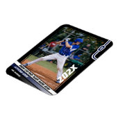 Baseball Player Custom Blue Magnet (Linke Seite)