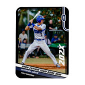 Baseball Player Custom Blue Magnet (Vertikal)