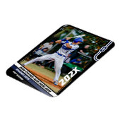 Baseball Player Custom Blue Magnet (Linke Seite)