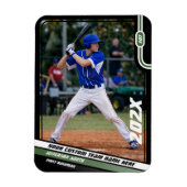 Baseball Player Custom Green Magnet (Vertikal)