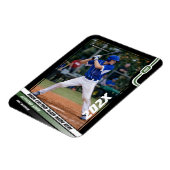 Baseball Player Custom Green Magnet (Linke Seite)