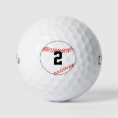 Baseball Player Custom Jersey Number/Letter Sports Golfball (Vorderseite)