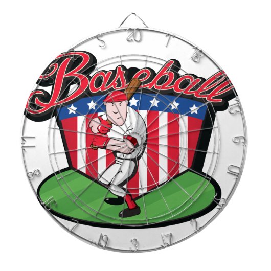 Baseball Player Dartscheibe (vorne)