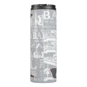 Baseball Player Design Thermal Tumbler Thermosbecher (Rückseite)