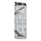 Baseball Player Design Thermal Tumbler Thermosbecher (Nach rechts gedreht)
