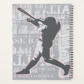 Baseball Player Design Weekly/Monatsplaner Planer (Rückseite)