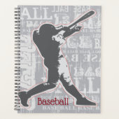 Baseball Player Design Weekly/Monatsplaner Planer (Vorderseite)