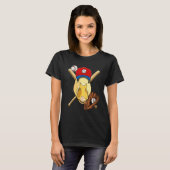 Baseball Player Duck Pitcher Catcher Baseball Coac T-Shirt (Vorne ganz)
