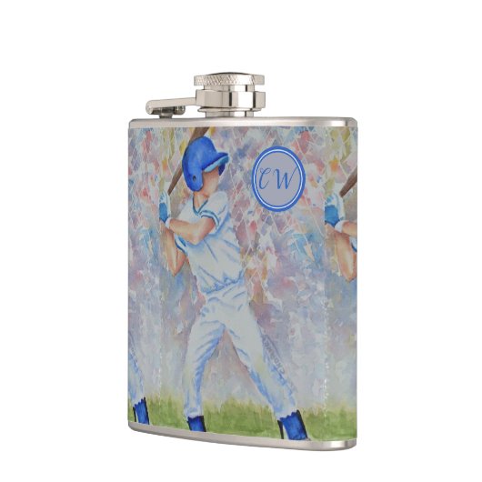 Baseball Player Flachmann (Links)